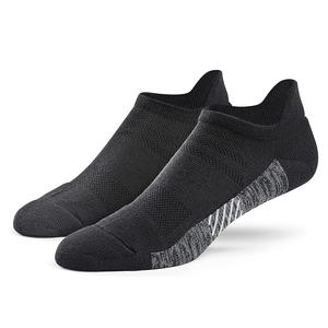 Chaussettes de sport noires respirantes en coton tricoté à compression pour adultes, collection automne, prix de gros personnalisé - Product Image 3