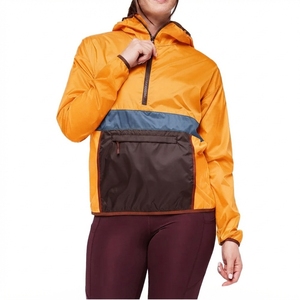 Unisex Hooded <b>Half</b> <b>Zip</b> Pullover Varsity <b>Jacket</b> Custom Brand Name Waterproof Breathable Cotton Filled Outdoor Sports Running - Product Image 4
