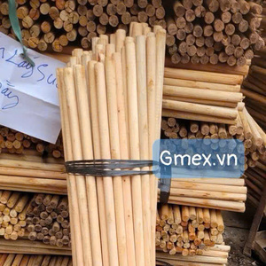 Vietnam Factory Direct Wooden <b>Broomsticks</b> with Italian Screw Strong Durable GMEX Wholesale Supplier Premium Quality 2026 - Product Image 2