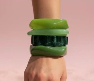 Elegant Style <b>Jade</b> <b>Bangle</b> Bracelets Women's Classic Style Multi Color Stackable <b>Bangles</b> Jewelry Fashion Accessory For Girls - Product Image 2