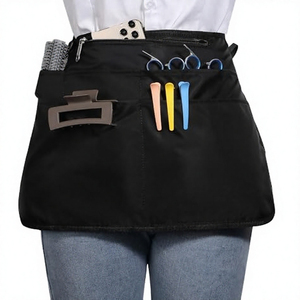 Nouvel Tablier Unisexe Noir Tissé 2026 avec Multiples Poches pour Personnel de Restaurant, Bar et Serveurs en Tissu Polyester - Product Image 4