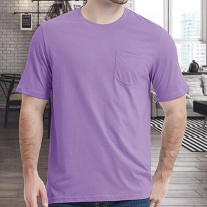 Meilleur fabricant de t-shirts à poches pour hommes, articles de haute qualité, best-sellers, séchage rapide, respirant, 100% coton, col rond, manches courtes - Product Image 3