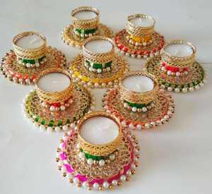 Nuevo Portavelas Metálico Martillado para Velas T, Portavelas Metálico Hecho a Mano para Velas T, Precio al por Mayor - Product Image 1