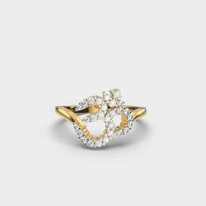 Anillo de Diamante Cultivado en Laboratorio con Nombre Personalizado, Corte Redondo IGI D-E-F VVS-VS, Oro y Plata, Joyería a Medida, Directo de Fábrica - Product Image 1