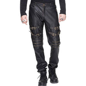 Pantalon Moto Homme MERITORIOUS INTERNATIONAL Noir en PU Enduit Respirant Écologique Léger Taille Haute Coupe Droite - Product Image 6
