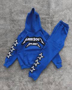 Ensemble de survêtement streetwear pour homme de haute qualité, personnalisé, avec impression graphique, sweat-shirt et pantalon de jogging, fabricant - Product Image 5