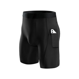 Pantalones Cortos de Compresión Deportivos para Hombre, Pantalones Cortos de Spandex para Correr con Bolsillos, Ropa Interior Deportiva para Gimnasio y Rendimiento Atlético - Product Image 1
