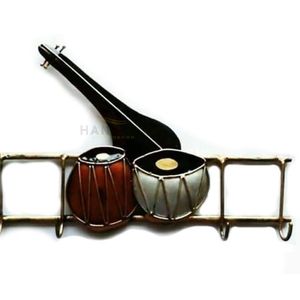Musical <b>Key</b> <b>Holder</b> 12 x 7 Inches Rustic Metal <b>Wall</b> Mount <b>Key</b> Rack for Entryway Living Room Home Decor - Product Image 2