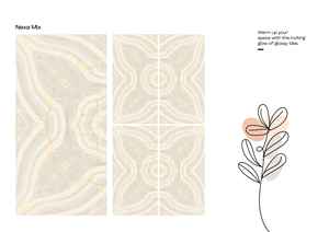 Baldosa de Porcelana Brillante Golden Bookmatch de 600x1200 mm para Piso y Pared, Diseño de Mármol PGVT - Product Image 2