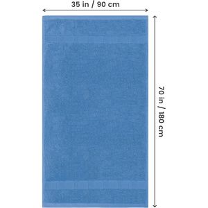 Set di 2 Lussuosi Asciugamani da Bagno Jumbo, 100% Cotone Filato ad Anelli, 600 GSM, 35 x 70 Pollici, Altamente Assorbenti e ad Asciugatura Rapida - Product Image 2