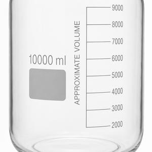 Suministros de Vidrio para Laboratorio, Recipiente Transparente Redondo para Almacenamiento de Productos Químicos, Botella de Reactivo de 10000 ml con Tapa de Rosca - Product Image 5