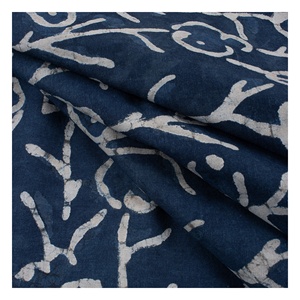 Dernières robes ethniques indiennes en tissu de coton imprimé indigo en sergé de luxe pour femmes vente en gros de la dernière collection de luxe - Product Image 5
