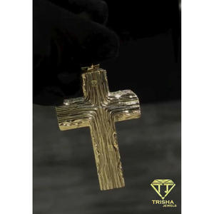 Pendentif Croix Entièrement Sertie de Diamants de Laboratoire en Argent Sterling 925 avec Sertissage de Pierres Mixtes – Bijou Hip Hop Premium - Product Image 4