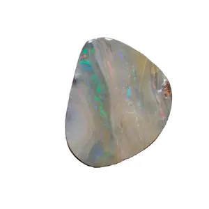 Cabochão de opala de pedra, pedra preciosa com vários brilhos, opala australiana solta para joias com pingente incrível