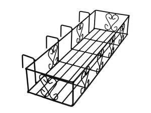 ที่แขวนกระถางต้นไม้สำหรับระเบียง  ที่วางกระถางโลหะสำหรับตกแต่งภายในและภายนอกอาคาร  กระถางแขวนสำหรับตกแต่งราวบันไดสำหรับบ้านและห้องครัว - Product Image 4