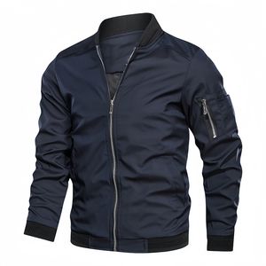 Vêtements pour hommes de haute qualité 2025, veste d'automne et d'hiver pour hommes, coupe-vent, manches longues, décontractée, grande taille, vestes pour hommes - Product Image 4