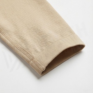 Conjunto de Yoga sin Costuras para Mujer, Top Deportivo Beige con Espalda Cruzada y Leggings de Cintura Alta, Conjunto de 2 Piezas para Gimnasio - Product Image 6