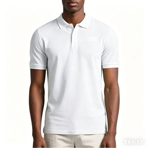 Polo de Golf Personalizado OEM para Hombre, de Algodón Sólido, Manga Corta, Transpirable, Tejido Liso Teñido, Polo de Alto Rendimiento - Product Image 4