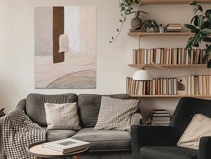 Arte moderna personalizzata del muro latte fatto a mano originale pittura a olio astratta su tela per il soggiorno decorazione per la casa Artwork Hotel - Product Image 3