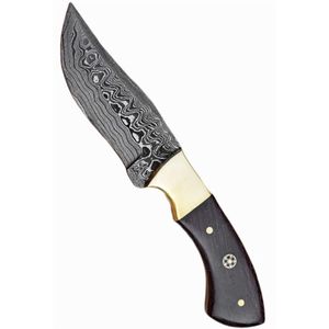 Cuchillos de Caza de Acero de Damasco de Primera Calidad, Forjados a Mano, para Caza y Camping al Aire Libre, Hoja Fija, Herramientas de Corte Utilitarias con Empuñadura - Product Image 2