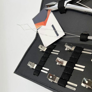 Kit d'outils professionnels de haute qualité pour extensions capillaires : Pince à pointe plate, Petites pinces de sectionnement, Outil à boucle, Conception spéciale personnalisée - Product Image 4