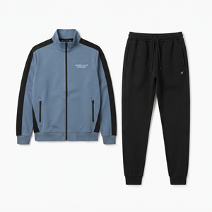Sportswear Training Tracksuit Midweight Four-Way Stretch Breathable Windproof Performance <b>Track</b> <b>Jacket</b> Sweatpants Set Custom - Product Image 2