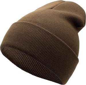 Unisex Vintage Wool Blend Breathable <b>Waterproof</b> <b>Beanie</b> Animal/Character/Cartoon Patterns Cuffed Winter Hat for Adults (56-58CM). - Product Image 2