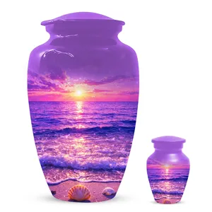 Unique New Personalized Ocean Sunset Cremation Urn Adult Large Mini & <b>Keepsake</b> Urn <b>for</b> Human <b>Ashes</b> - Product Image 3