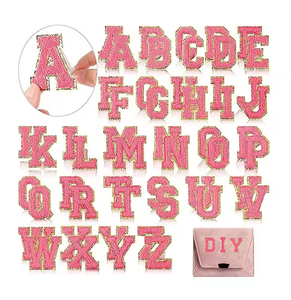 Custom Personalized Varsity Lady Embroidery Patch Chenille Woven Fabric Square <b>Badge</b> for Uniform and Workwear Branding - Product Image 6