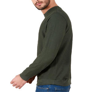 <b>Men's</b> Winter Fleece Sweatshirt Premium Crew Neck Casual <b>Pullover</b> with Ribbed Cuffs and Hem - Product Image 5
