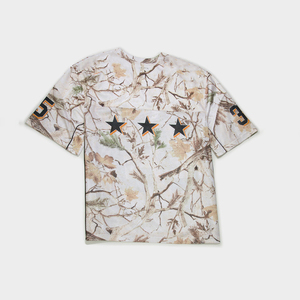 เสื้อฟุตบอลตาข่ายทรงบ็อกซี่สไตล์ลำลองพร้อมโลโก้แบบกำหนดเอง ไซส์พลัส สำหรับกิจกรรมกลางแจ้ง แห้งเร็ว ทรงเข้ารูปสำหรับผู้ชาย พร้อมลายพิมพ์แบบซับลิเมชั่น - Product Image 3