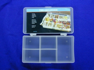 Boîte de rangement à 5 compartiments DK-606 |   Boîte organisatrice de fils à broder avec 5 compartiments, rangement pour couture, nouveau design - Product Image 1