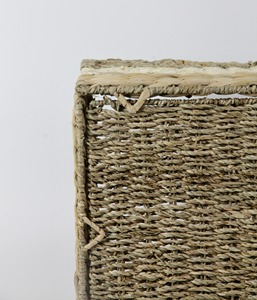 <b>Square</b> <b>basket</b> made of seagrass and water hyacinth Handmade Storage <b>Basket</b> Wholesale eco-friendly Made Viet Nam - Product Image 5