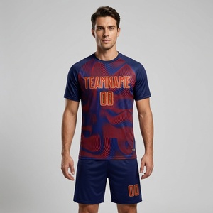 OEM Custom Football Jersey Set Full Sublimation Soccer Uniforms Team Training Wear Moisture Wicking Breathable Soccer Shirts and - Product Image 1