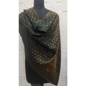 Premium Fine Wool Zari Pyramid Stoles Luxury Fine Wool Silk Lurex Blend <b>Shawls</b> 70x200 Cms Elegant Designer <b>Wraps</b> for Women - Product Image 1
