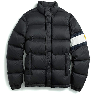 Veste matelassée à capuche pour homme, design optimal, avec logo frontal, respirante, coupe-vent, écologique, séchage rapide, pour l'hiver, longue - Product Image 1