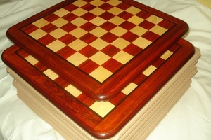 Premium Quality Custom Designer Wooden Padauk Boxwood Chess Board for Both Card and Board <b>Games</b> - Product Image 3