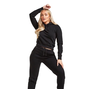 Best Quality Custom Women <b>Tracksuit</b> jogging Sports Sets Workout <b>Plain</b> <b>Tracksuits</b> For Women and girls - Product Image 1
