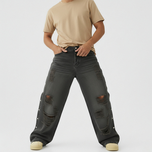 Fabricante de Jeans de Mezclilla Premium, Pantalones de Mezclilla de Algodón de Corte Ajustado con Soluciones de Empaque de Boutique - Product Image 1