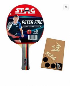 Raquette de tennis de table Peter Fire de haute qualité, personnalisable pour l'entraînement et le divertissement, avec étui en bois – Meilleure vente - Product Image 3