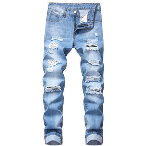 Pantalones Vaqueros de Mezclilla de Estilo Urbano, Elegantes y de Alta Calidad, Clásicos, Casuales, Cómodos y Nuevos - Product Image 1