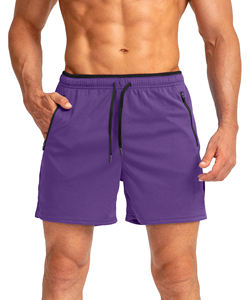 Shorts de sport taille haute pour hommes, style urbain, en tissu non tissé, pour la course et le jogging estival - Product Image 1
