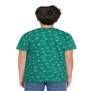 T-shirt en coton surdimensionné pour hommes de haute qualité personnalisé grande taille motif imprimé vintage poids lourd techniques de bouffée court tricoté - Product Image 2