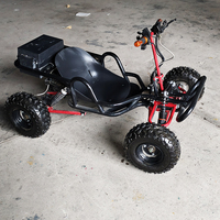 Kart électrique tout-terrain pas cher avec suspension à bras et démarrage électrique, type buggy, pour parcs d'attractions et divertissements
