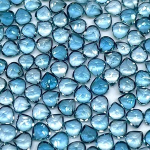 Topaze bleue naturelle de Londres, taille poire, 3 mm, pierre précieuse, topaze bleue, pierres précieuses en vrac, prix de gros, lot en vrac pour la fabrication de bijoux - Product Image 6