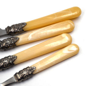 Ensemble de couverts en acier inoxydable durable de style classique |   Couverts élégants pour les fêtes et une présentation de table haut de gamme - Product Image 6