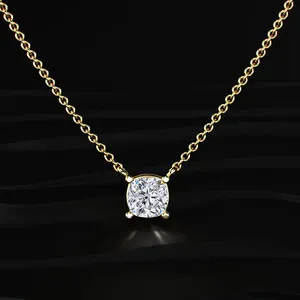 Collar de Diamantes Solitario con Corte Cojín, Diamante CVD, Joyería con Certificado IGI para Ocasiones Especiales, Superventas - Product Image 1
