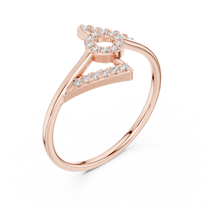 Luxury Rose Gold Geometric <b>Circle</b> <b>Ring</b> for Women Modern Minimalist Statement Fashion Jewelry Anniversary Gift - Product Image 4