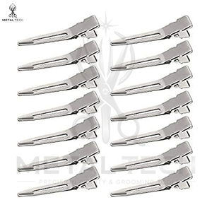 Clips à cheveux à pointe unique de 1,75 pouce, clips argentés pour extensions de cheveux, lot de 10 clips de sectionnement pour cheveux, outil de coiffure pour salon - Product Image 6