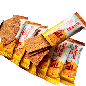 Galleta de Coco Horneada con Jengibre QUYTHU al por Mayor 225g, Snack Crujiente de Jengibre y Coco, Precio Competitivo, Exportación - Product Image 2